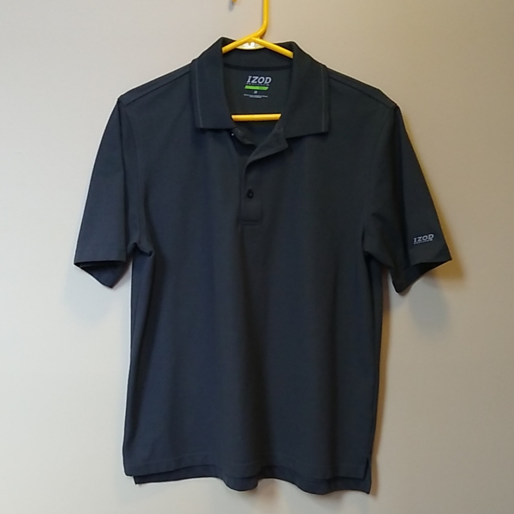 Gray charcoal Izod lightweight golf polo Medium
